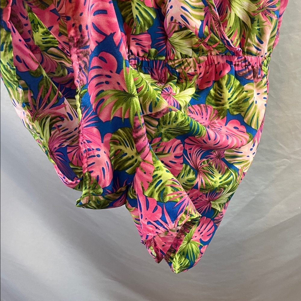 Sans Souci Tropical Leaf Print Jumpsuit - Picture 5 of 12